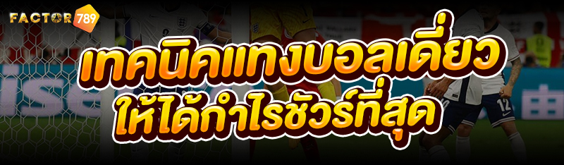 เทคนิคแทงบอลเดี่ยว ให้ได้กำไรช
